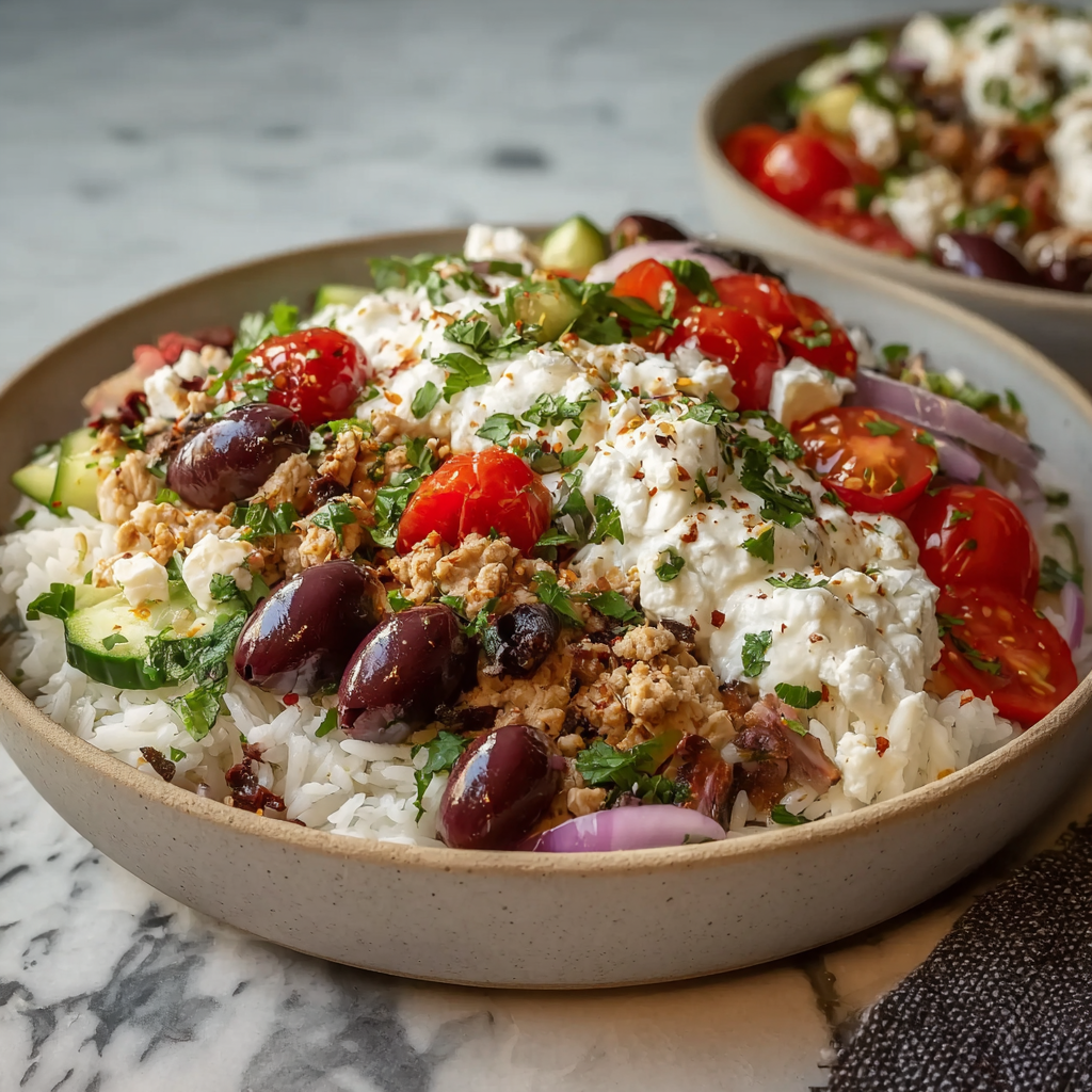 Greek Turkey Rice Bowls: A High-Protein Meal Prep with 30g Protein per Serving