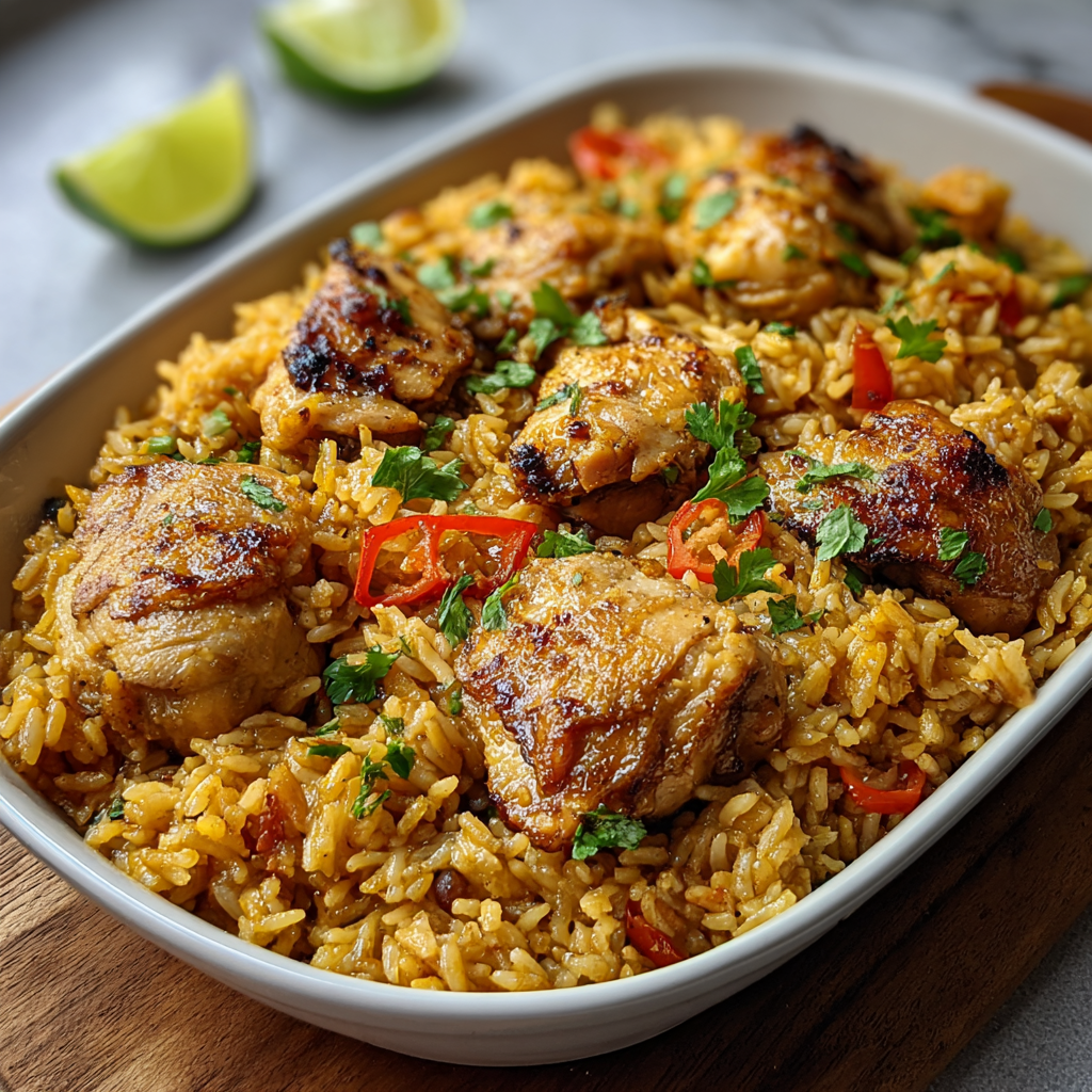 Caribbean Chicken and Rice: A One-Pan Wonder