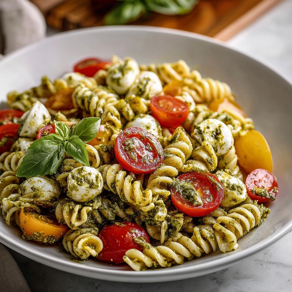 Caprese Pesto Pasta Salad: A Fresh, Flavorful Summer Staple